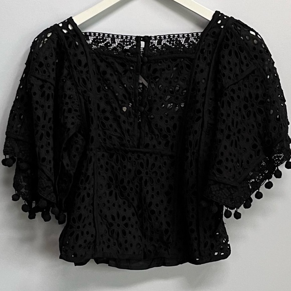NWT Anthropologie Victorian Cutwork Blouse - Picture 7 of 10